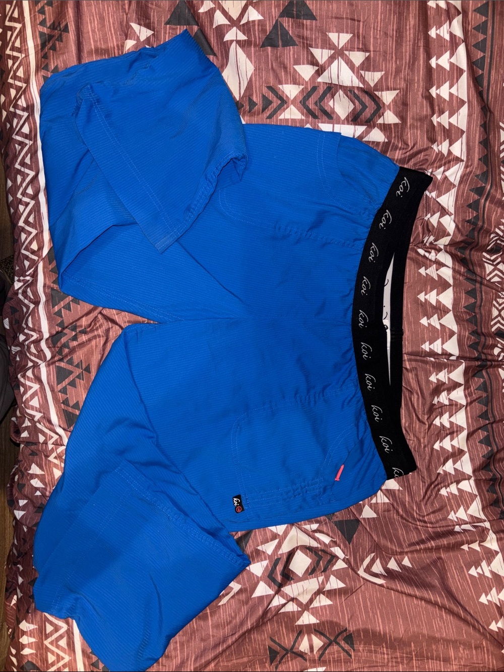 koi Royal Blue Scrubs